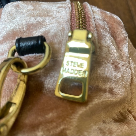 Steve Madden Pink Velvet Mini Backpack - Picture 6 of 12